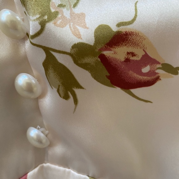 VINTAGE long dress with roses Sale Today! - Picture 5 of 8